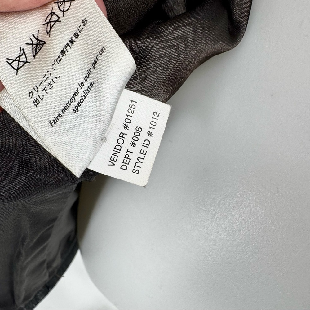EDDIE BAUER LEGEND Stine Genuine Smooth Leather Full-Zip Bomber Jacket y2k L - Picture 7 of 10